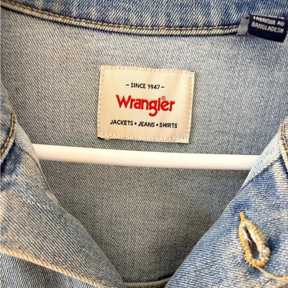 Wrangler Unisex Light Blue Denim Jacket - Picture 4 of 9